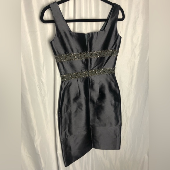 Kevan Hall silk dress with beading - Picture 4 of 6